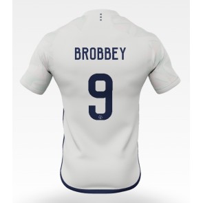 Ajax Brian Brobbey #9 Udebanetrøje 2023-24 Kort ærmer